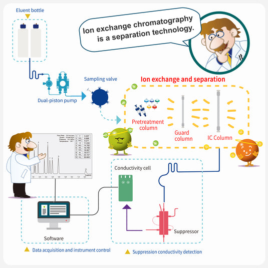 La cromatografía de intercambio iónico es una tecnología de separación.