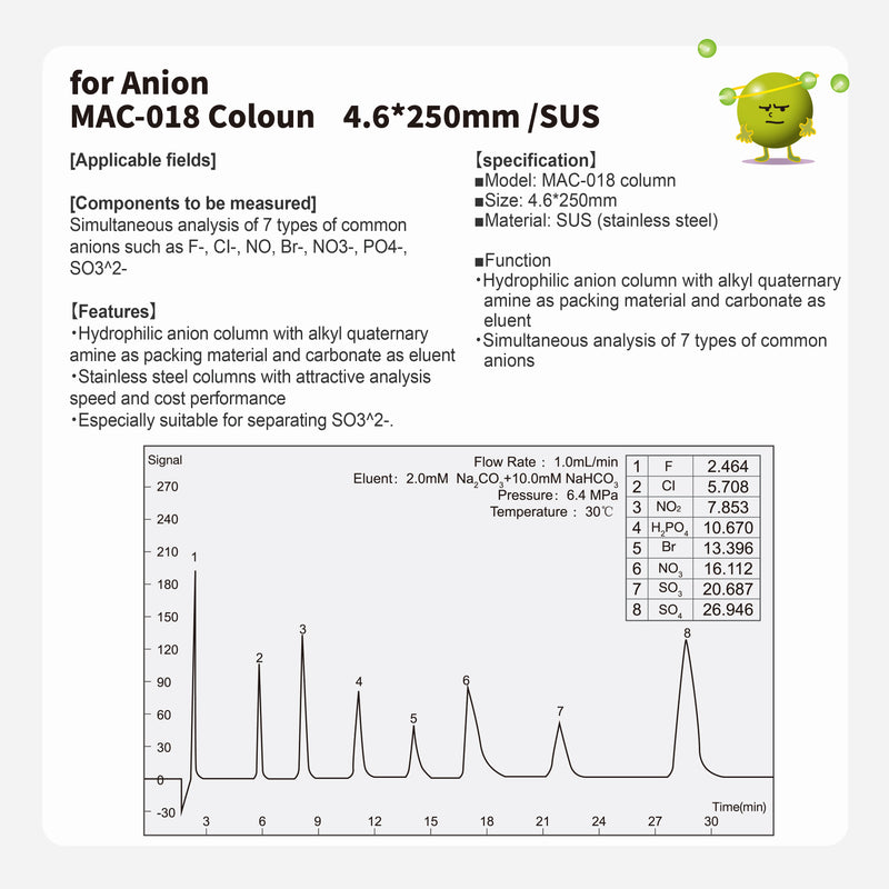 Load image into Gallery viewer, Anion column MAC-018 (4.6*250mm)(made by SUS）
